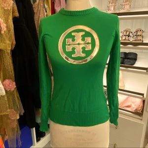 ❌ sold - Tory Burch logo knit sweater